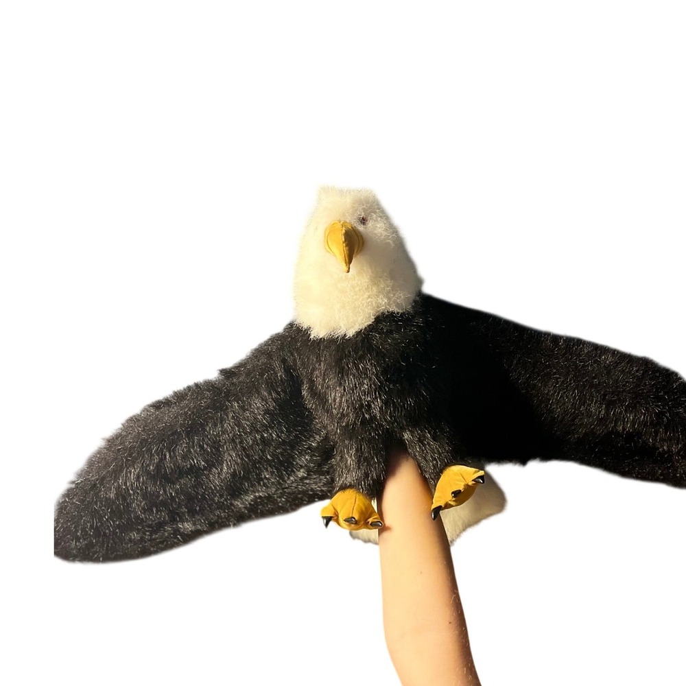 Folkmanis Puppets Bald Eagle Hand Puppet Realistic Plush‎ Wingspan Toy